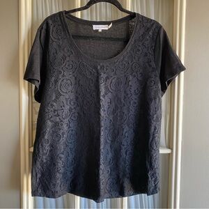 Calvin Klein black lace Tshirt
